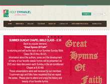 Tablet Screenshot of holyemmanuel.org